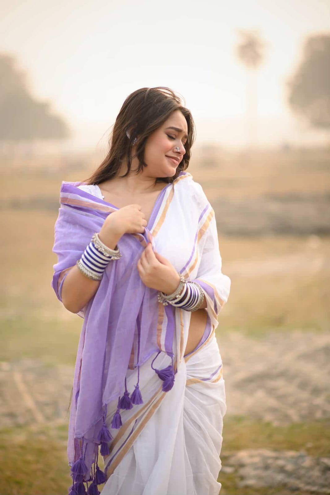 Soft Mulmul Cotton Saree | Skin-Friendly Lightweight Saree